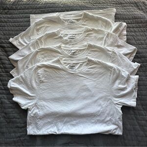 4 GoodFellow men’s white Tee’s - medium